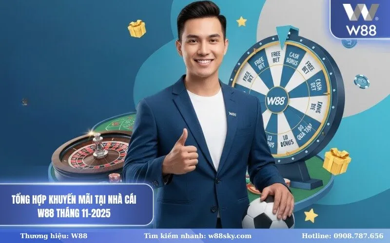 Tổng Hợp Khuyến Mãi Nhà Cái W88 Tháng 11-2025